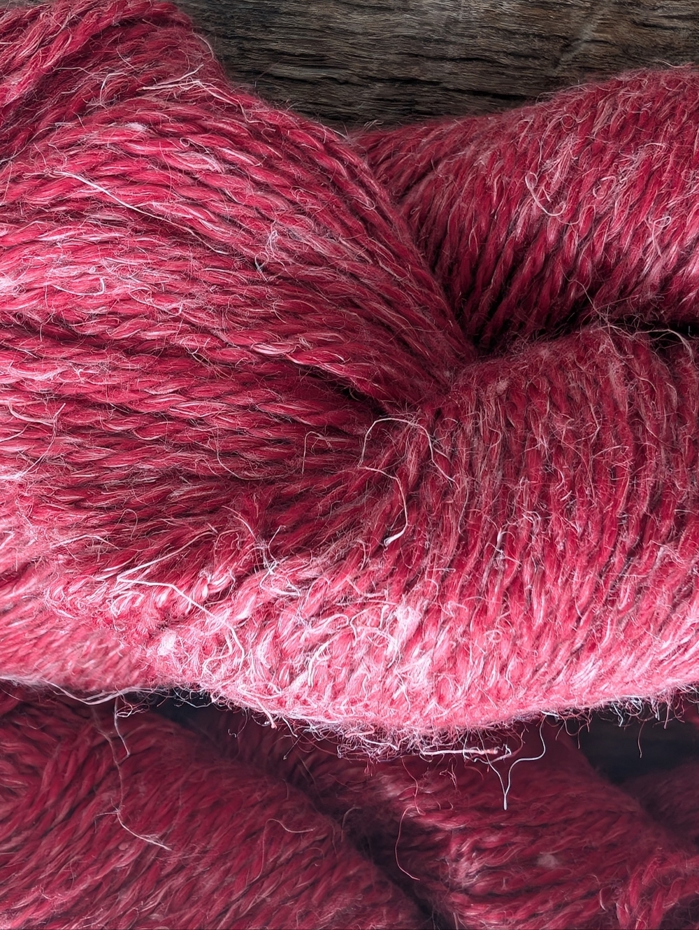 RYLIE by Hikoo Yarn 5 Skeins Rich Rose Raspberry Red - Picture 5 of 5